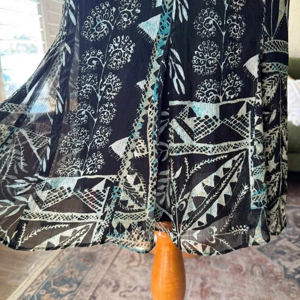 Rafaella black and whitefly mid lengths skirt - Picture 2 of 5